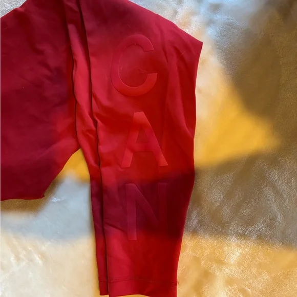 Vibrant Red Lululemon Leggings - Picture 4 of 5